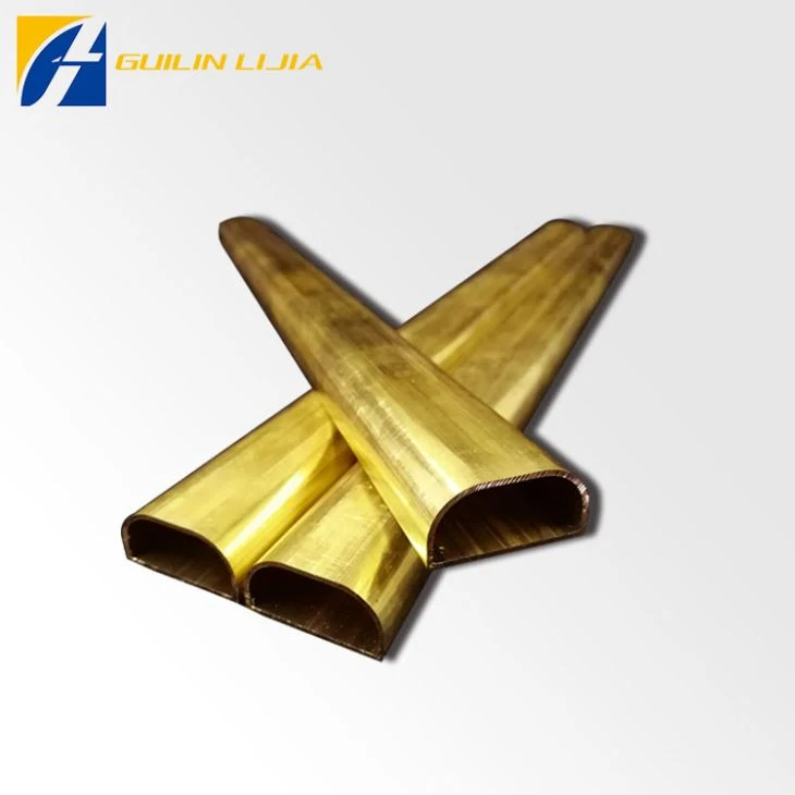 Flat Oval Brass Pipe
